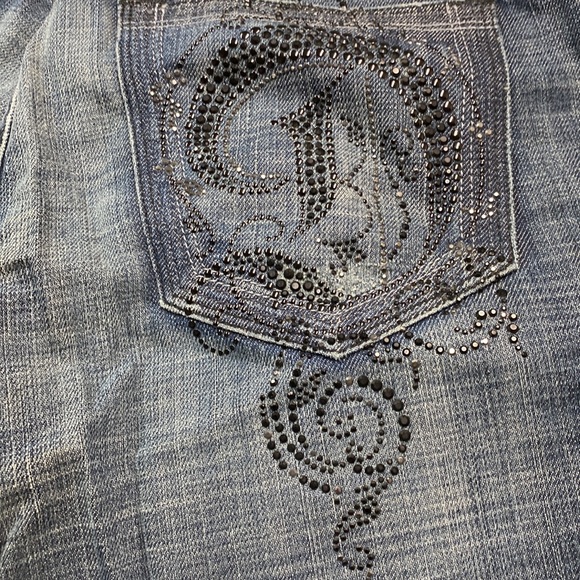 Antik Denim Original Vintage Crystal Logo CottonStretch Jeans NeverUsed - Picture 16 of 16